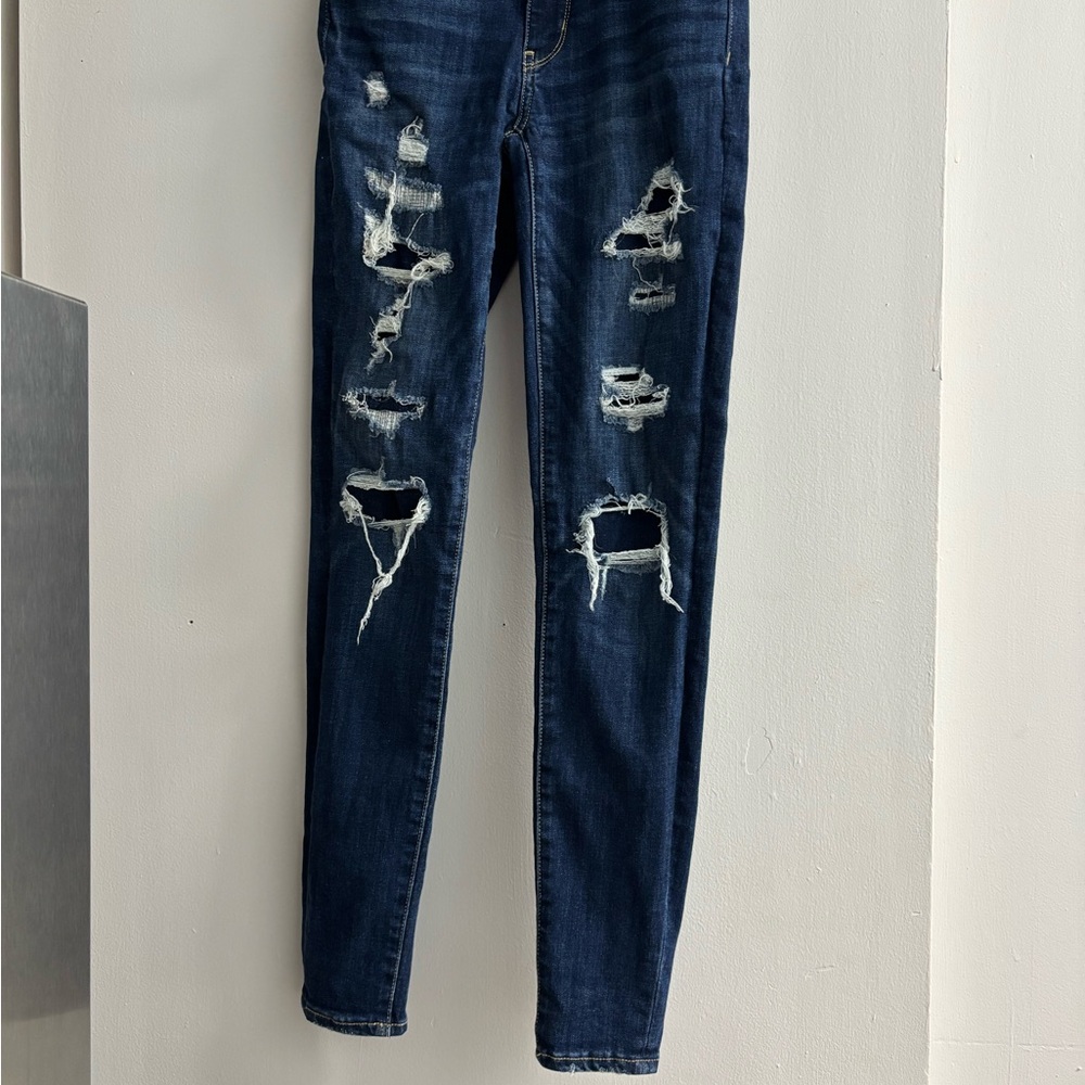 Distressed Blue Jeans for Women